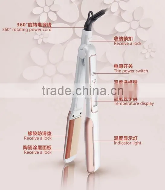 Tourmaline cheap hair straightener Heated Hair Flat Iron