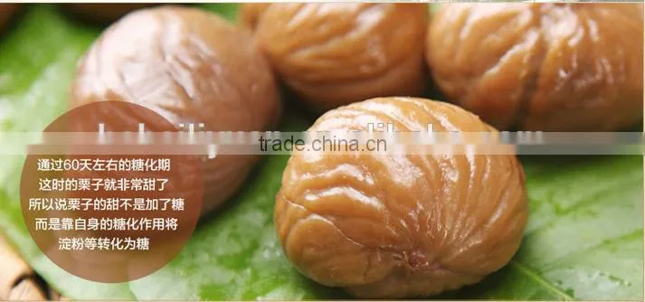 Chinese organic roasted chestnuts, snack foods