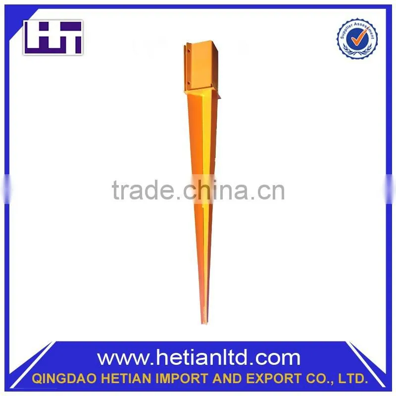 Steel Fence Post Holder 750 mm Spike Support Rust Resistant 75 mm Metal Post