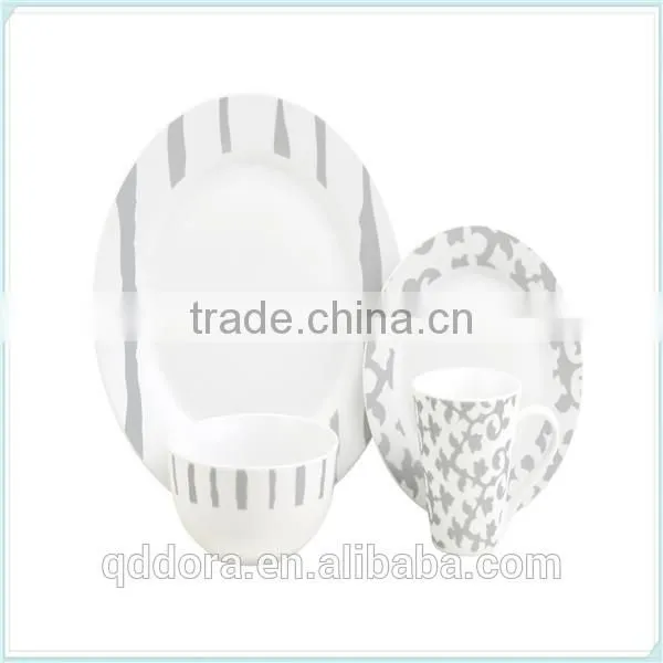 20pcs germany dinner set porcelain,Top quality novel porcelain opal dinnerware
