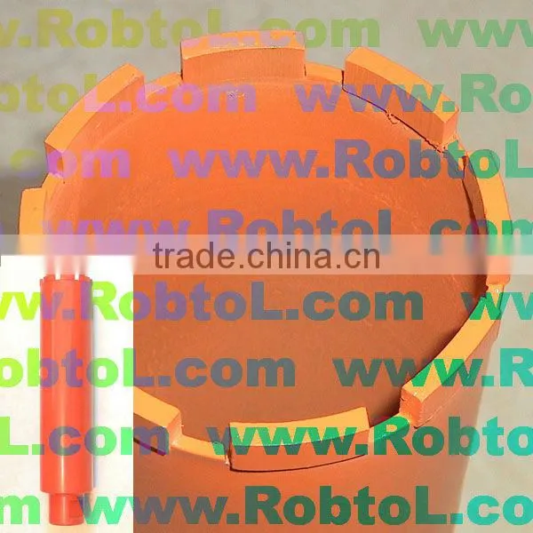 Whole Piece Heavy Duty Diamond Core Bits with Notched Steel Tube for Asphalt, Green Concrete and Abrasive Block-- CBWJ