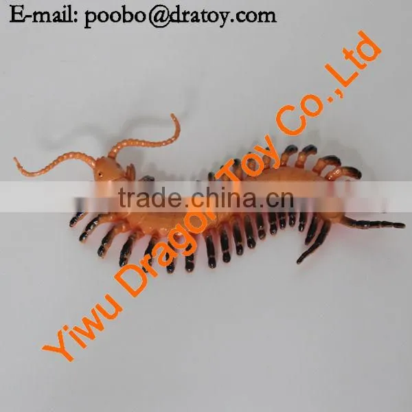 Cratoon plastic centipede figurine for decoration