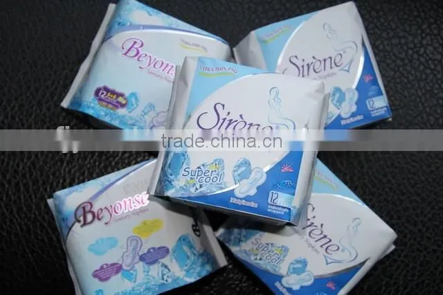 day and night use cotton comfortable sanitary pads sanitary napkins Lady napkins