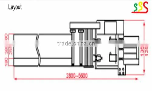 Double series automatic packaging machine for packing various solid objects
