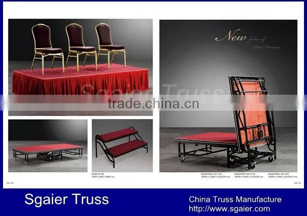 Wholesale Metal folded cheap portable stage with factory price