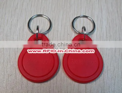 Factory Price Grey RFID Key Fob with 125KHz/ 13.56MHz Chip