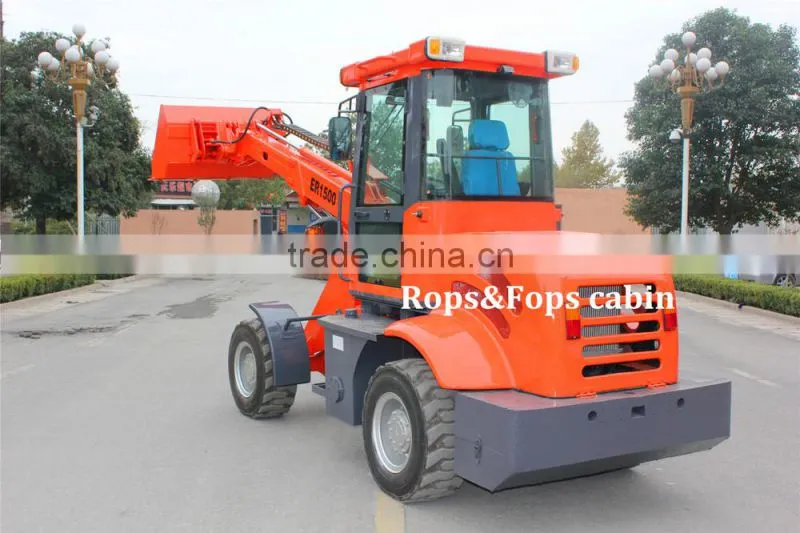 Everun Telescopic Wheel Loader ER1500 with Rops&Fops