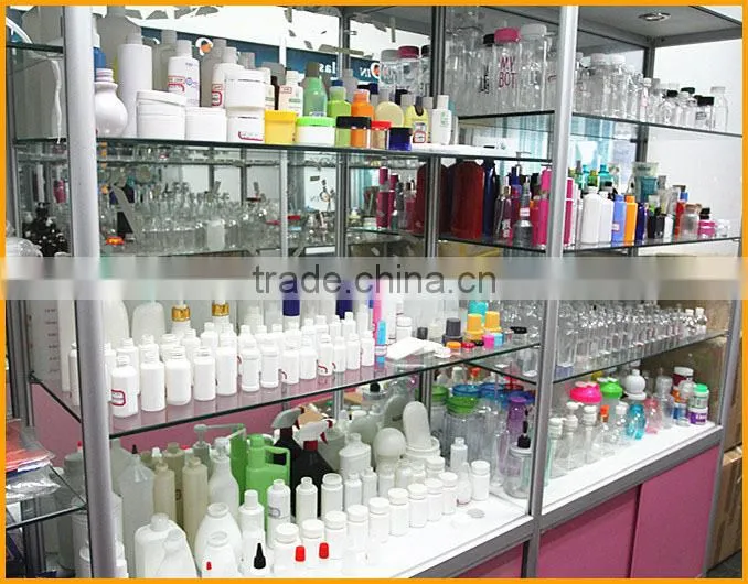 Clear 320ml Bulb Bottles PET Plastic with Different Caps for Beverage Packages