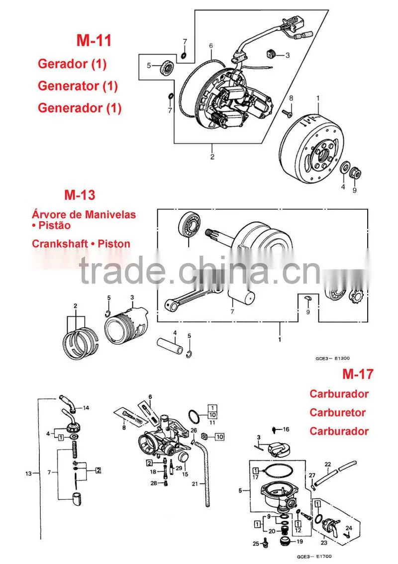 OEM quality bajaj boxer ct100 bajaj chetak india