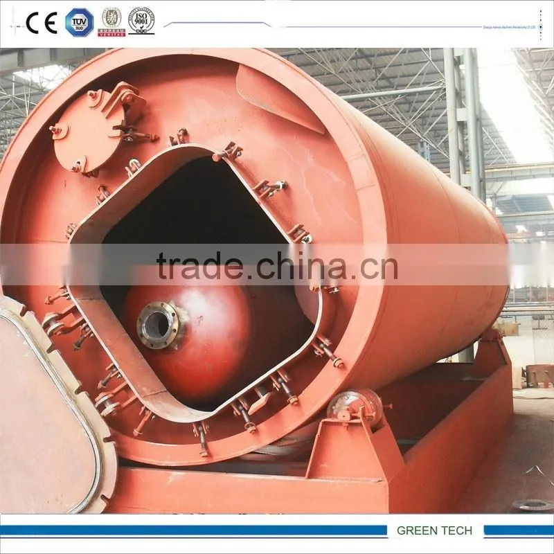 rubber to oil recycling small pyrolysis plant 4-6 ton