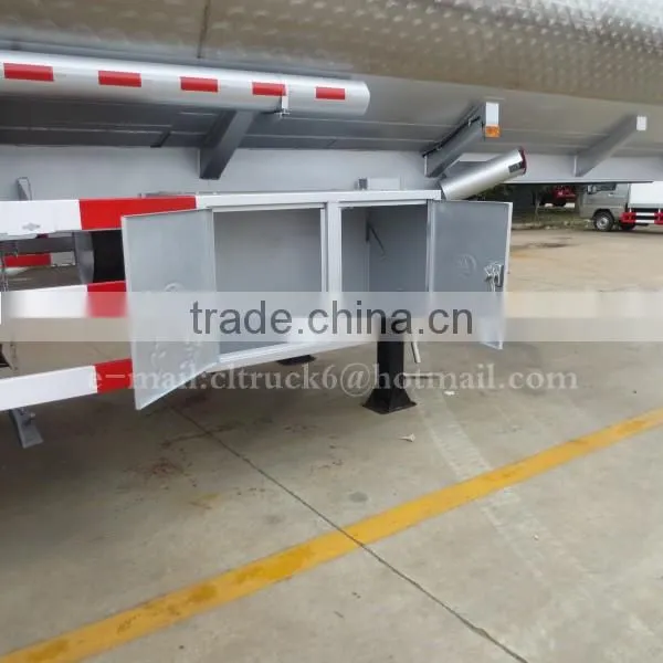 CLW 3 axles Aluminum Alloy oil tanker trailer 55000L