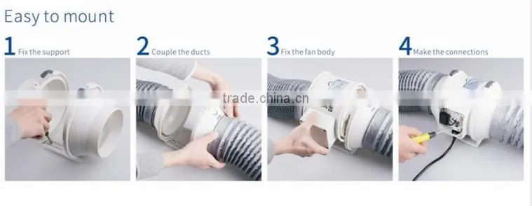 HF-250P Hydroponics farms duct exhaust fan