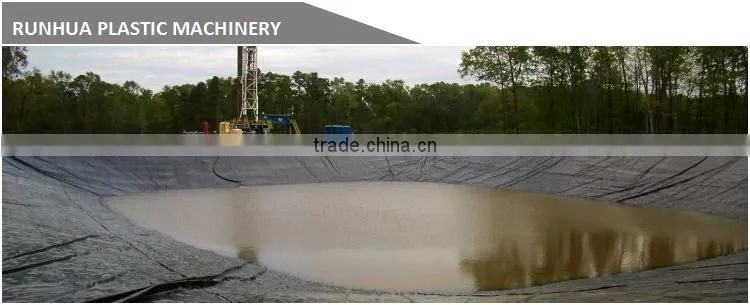3 layer 9m uv block hdpe geomembrane liner extrusion line