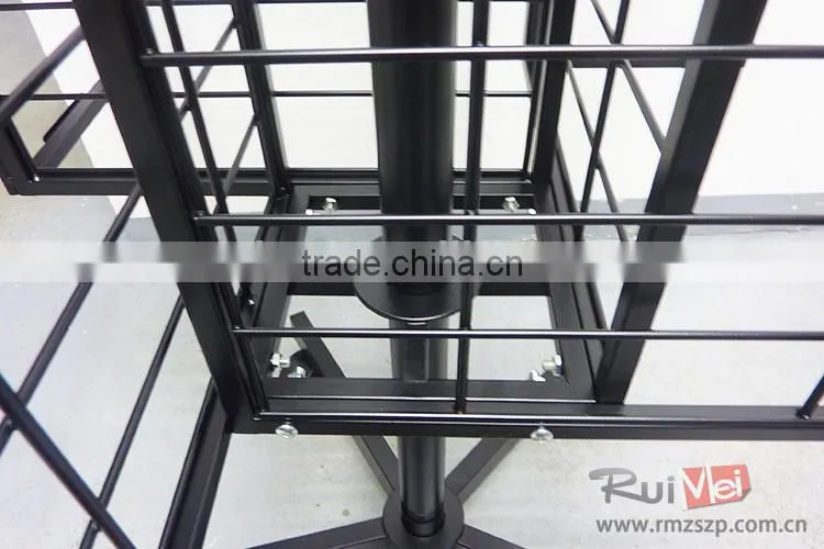 4-side rotating metal gloves display counter