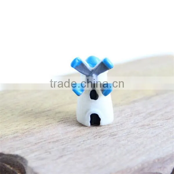 Micro landscape landscape small house , resin windmill small castle