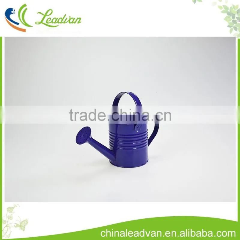 Colorful galvanized antique garden decorative small metal watering can made in china