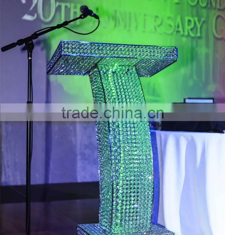 wedding Crystal Podium Pillar, Decorative Podium on square pillar, Wedding Podium