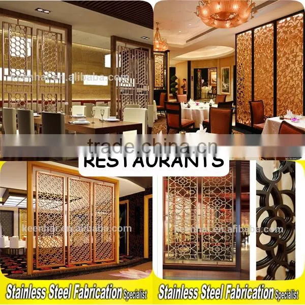 Alibaba Customed Stainless Steel Decorative Folding Partition Wall