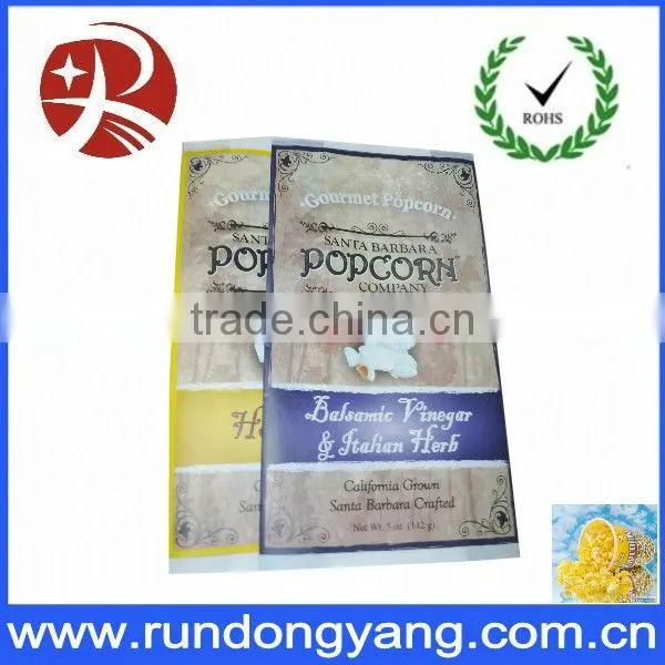 2013 Custom printing wholesale plastic food snack bag
