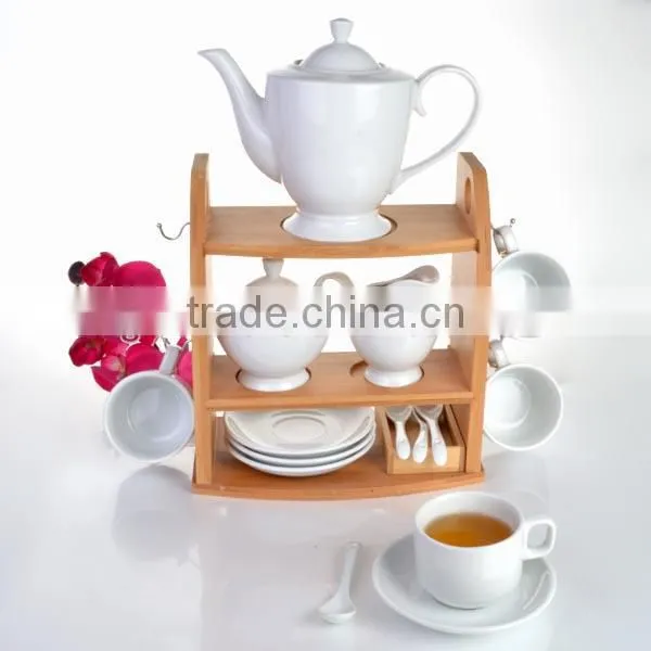 Food grade white ceramic espresso coffee cups with lids and saucer