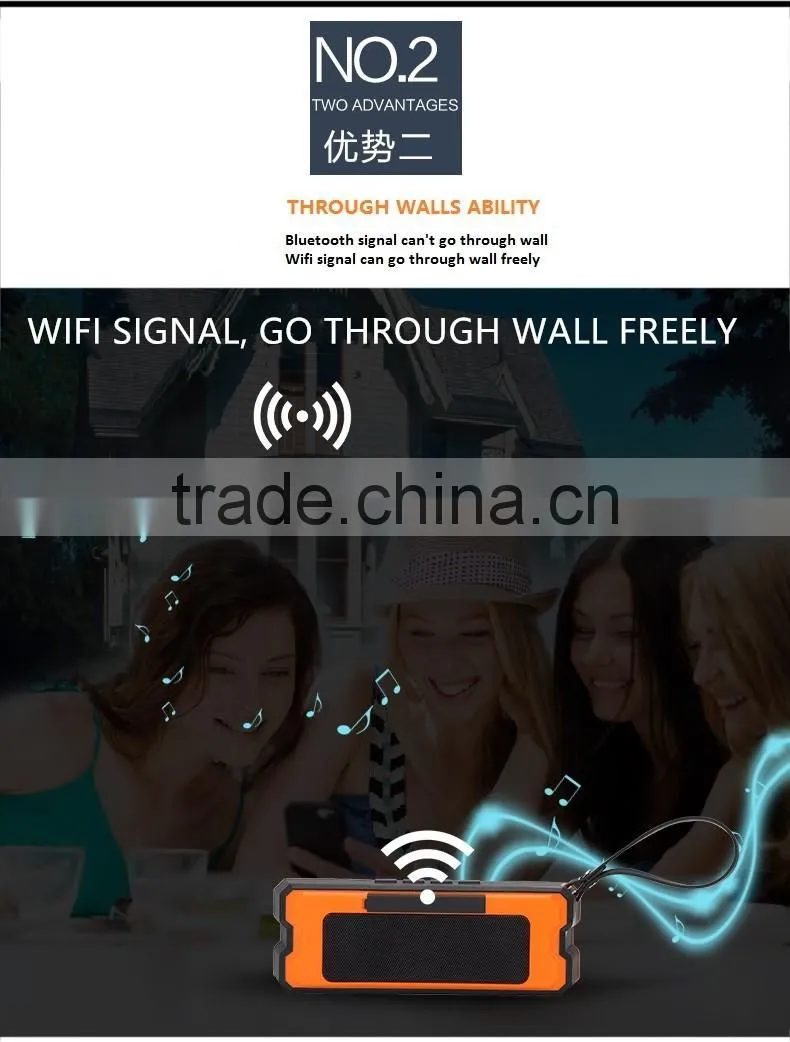 High quality factory direct sale portable wireless wifi speaker