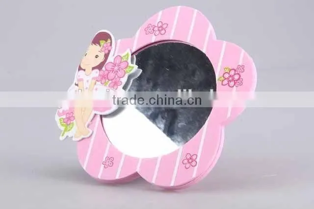Cartoon human shaped EVA mirror creative design flower/crown shaped mirror