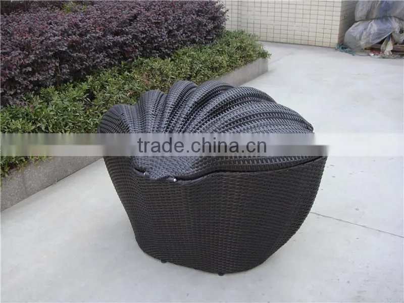 Shell Shape Outdoor Furniture Rattan Storage Boxs