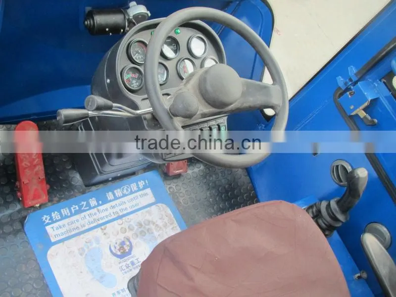China Qingzhou 2700kg rated loading ZL27 wheel loader with wood glabber and joystick