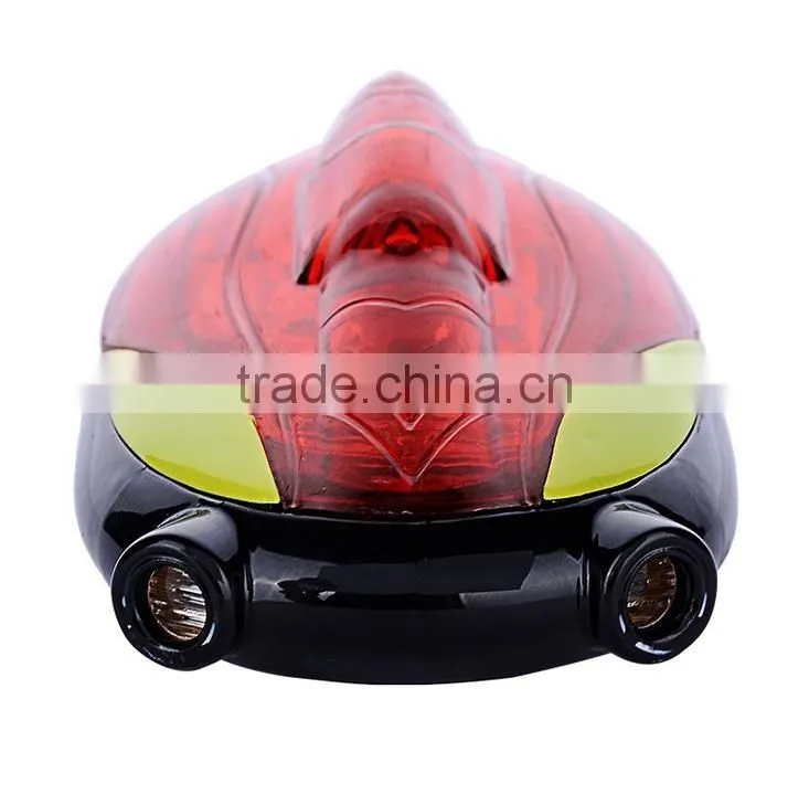 Rechargeable bicycle tail light pattern