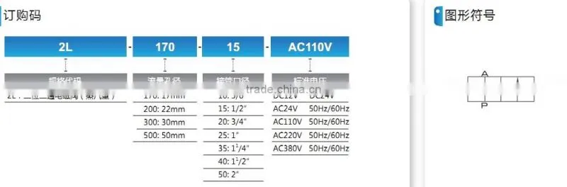 2L Solenoid Valve with high quality