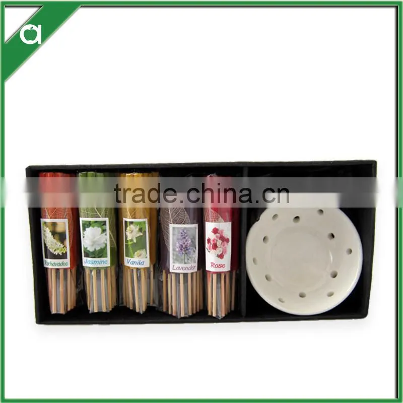 scented incense gift set/color incense sticks/cone incense decorative colored incense