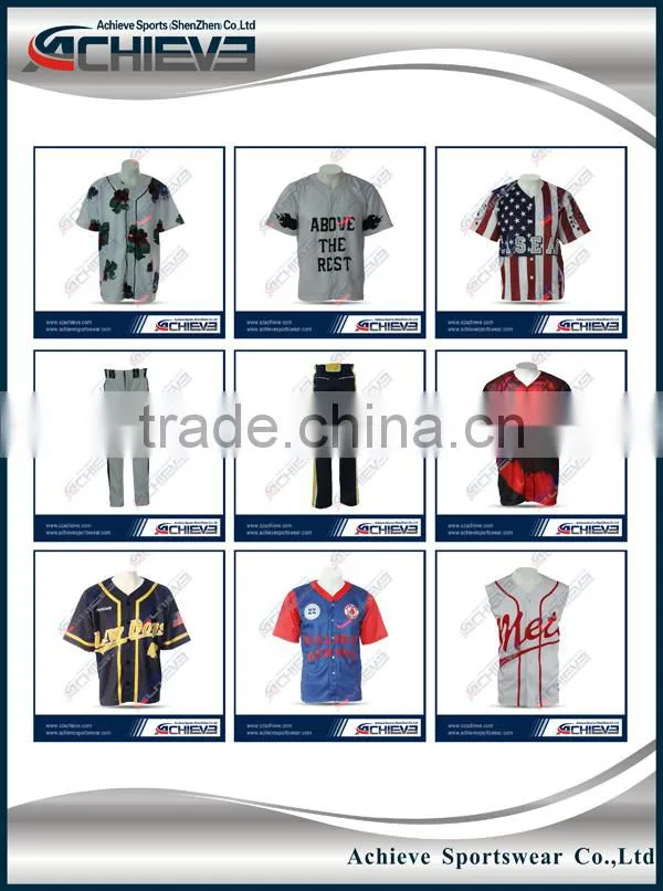 Sublimation Embroidery & All Other Customization Options are Available Baseball jersey