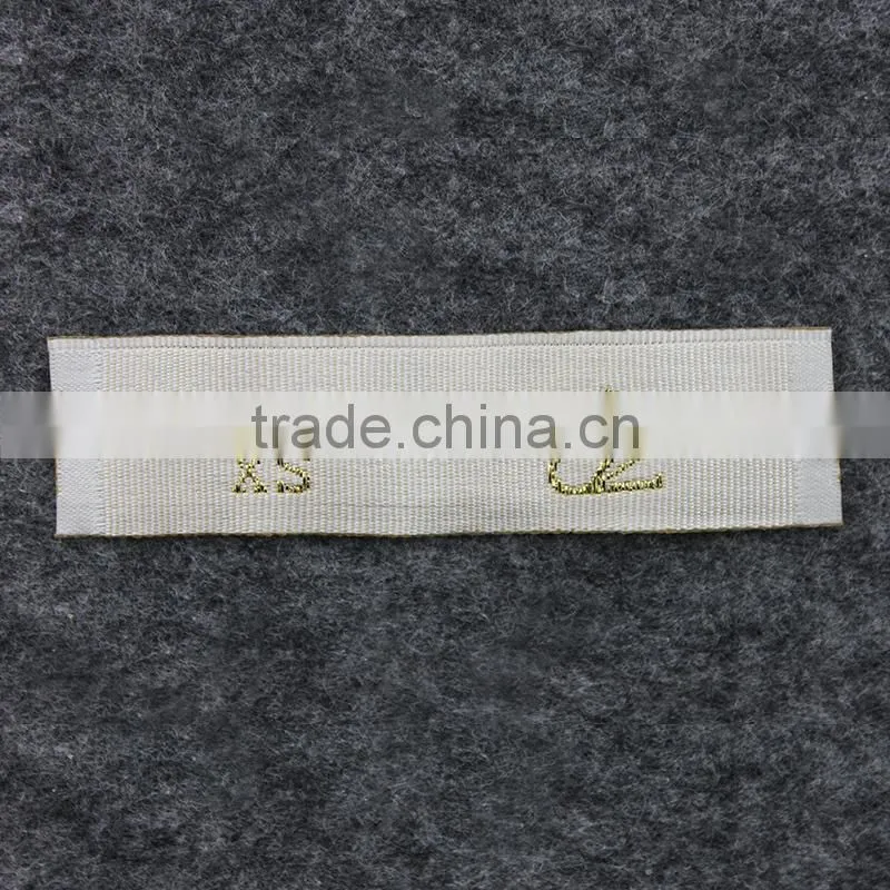 Custom Personalized Quality Gold Thread Clothing Woven Labels