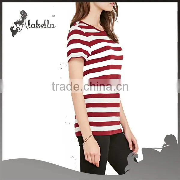 Classic Striped Tee Casual t shirts China tshirts manufacturer