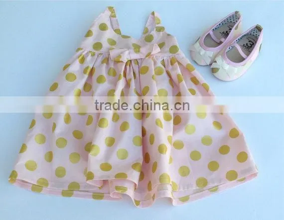 100% Cotton Baby Clothes Factory Direct Wholesale Baby Girls Polka Dot Aprons Lovely Bib for Kids