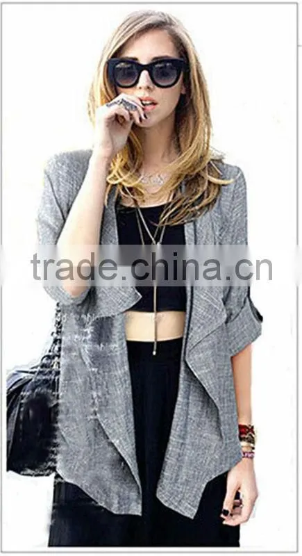 Summer and spring new arrival three quarter sleeve thin sweater,women coat,cardigan latest design