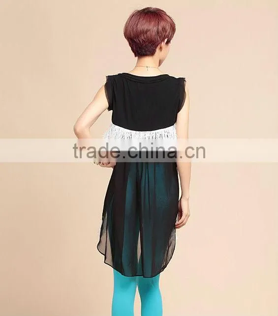Summer Top Quality Front Short and Back Long Dresses