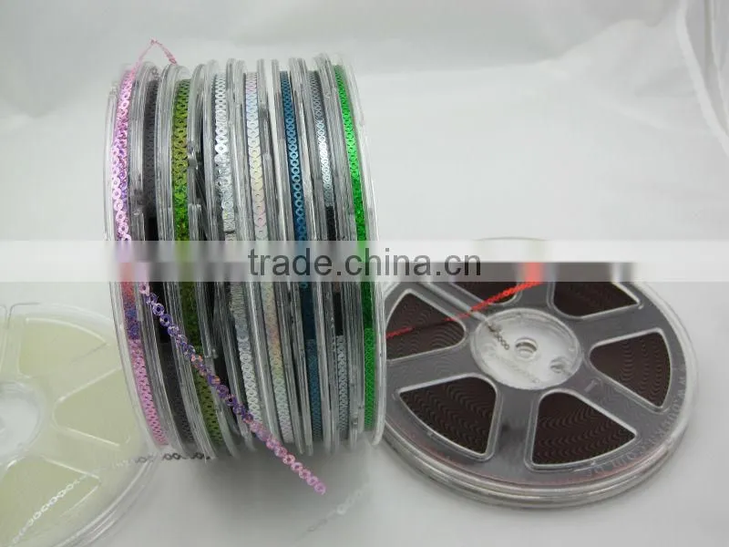 spangle Sequins string in roll CD sequin roll