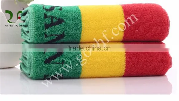 100% cotton Rainbow stripe towels