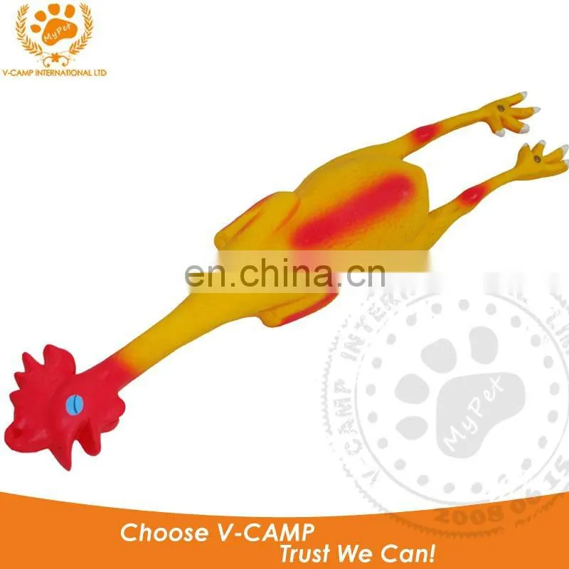 Hot Selling! My Pet Squeaky chicken latex dog toy, crazy chicken pet toy