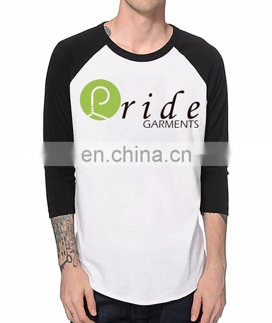 Custom Mens 3/4 Sleeve Baseball T Shirt-Custom baseball t-shirt 100% polyester-Men Baseball Anti-wrinkle t-shirt