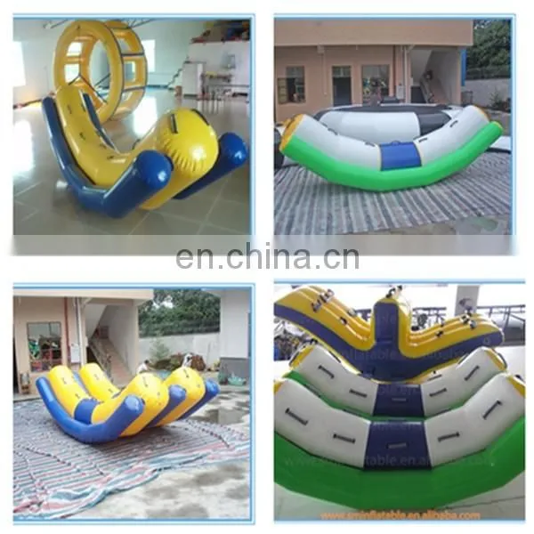 Commercial 0.9mm pvc inflatable water toy, floating water buoy, water park funny swim buoy from china supplier
