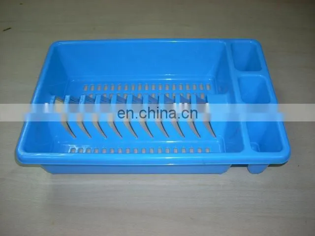 Small simple plastic plate rack
