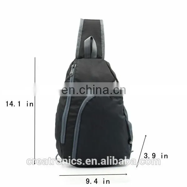 Unisex School Backpack Bags Nylon Chest Bag For Students Sublimated Sling Bag