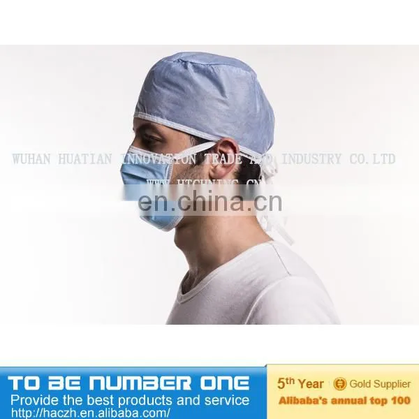 Disposable mouth covers / face masks (3-ply, non-woven) and non woven doctor cap