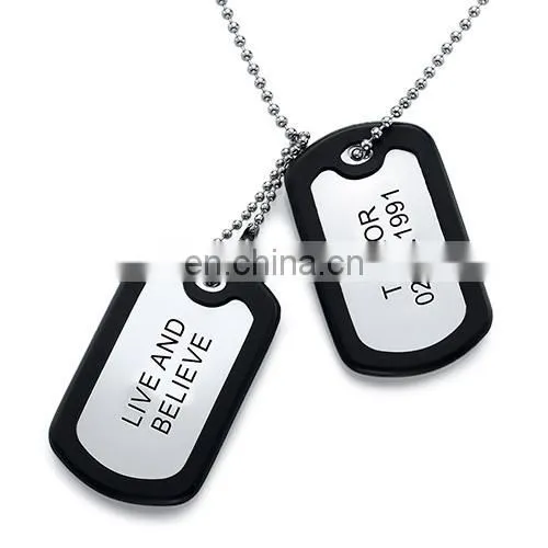 Stainless steel identification personalized dog tags