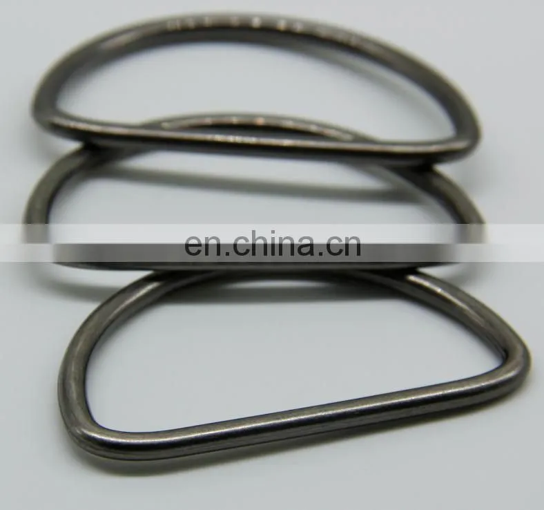 Factory price zinc alloy metal D ring for belt , stainless steel D ring for tape