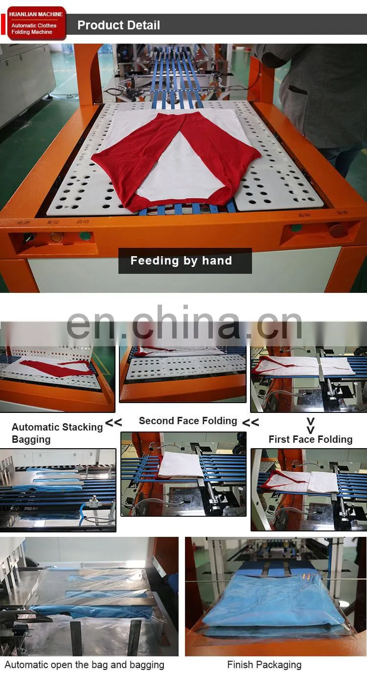Clear Plastic Bag Pants Shirt Folding Packaging Sealing Machine T Shirt Printing Machine