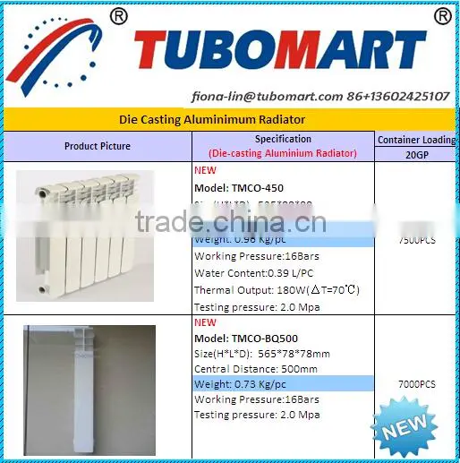 aluminium die casting radiator for room radiator heating system