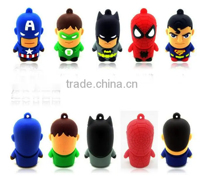 3D Cartoon USB The Avengers USB Stick,PVC The Avengers USB Flash drive